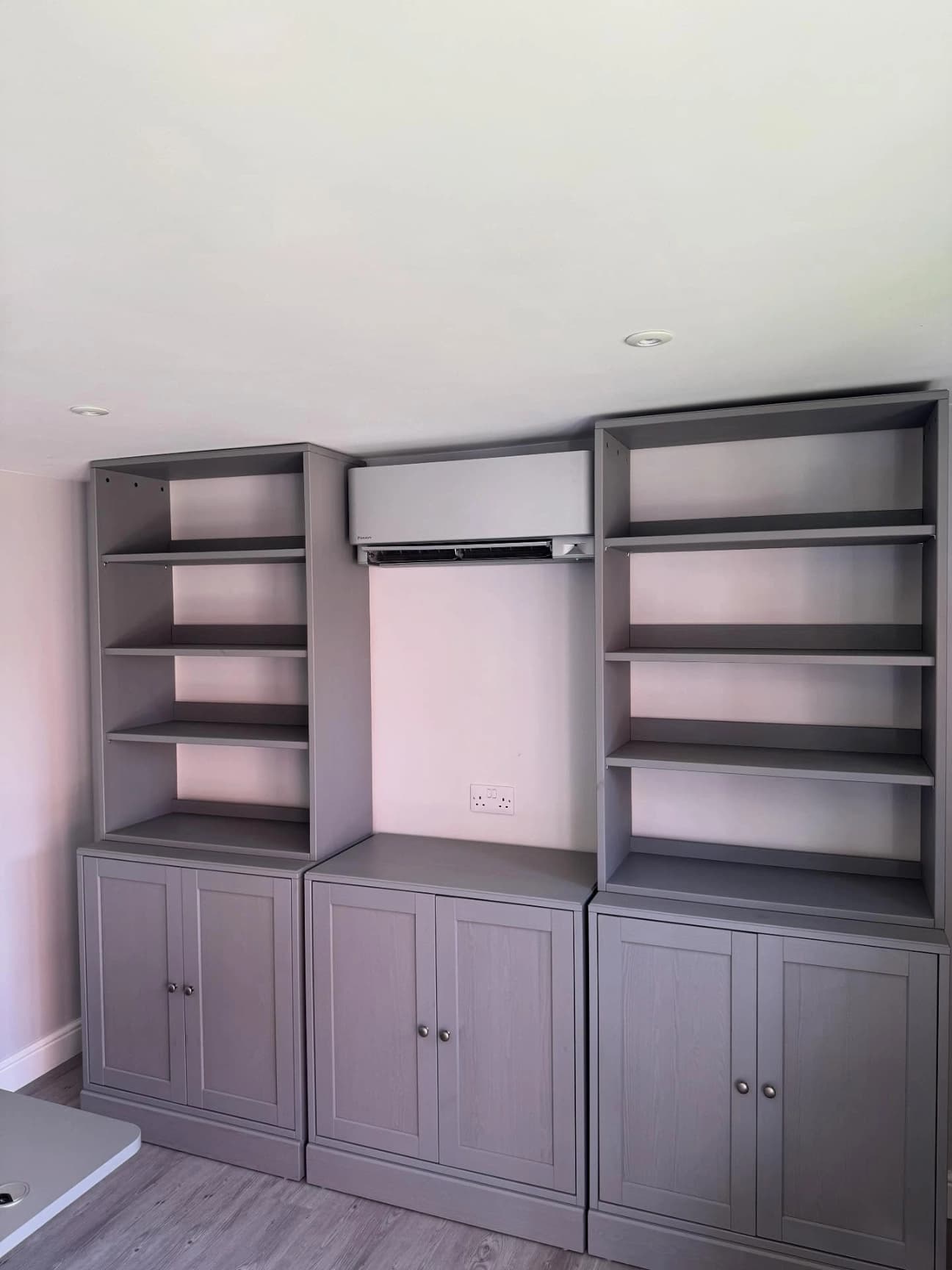 Domestic air conditioning installation in a living room in Essex